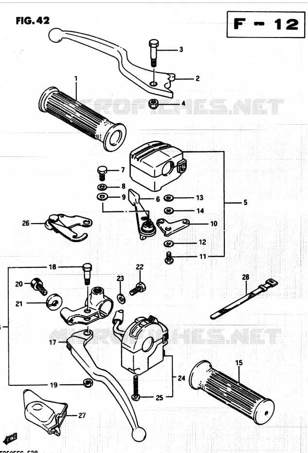 SWITCHES Suzuki QUAD 250 QUADRUNNER 1987  LT250EF(F/2/G)