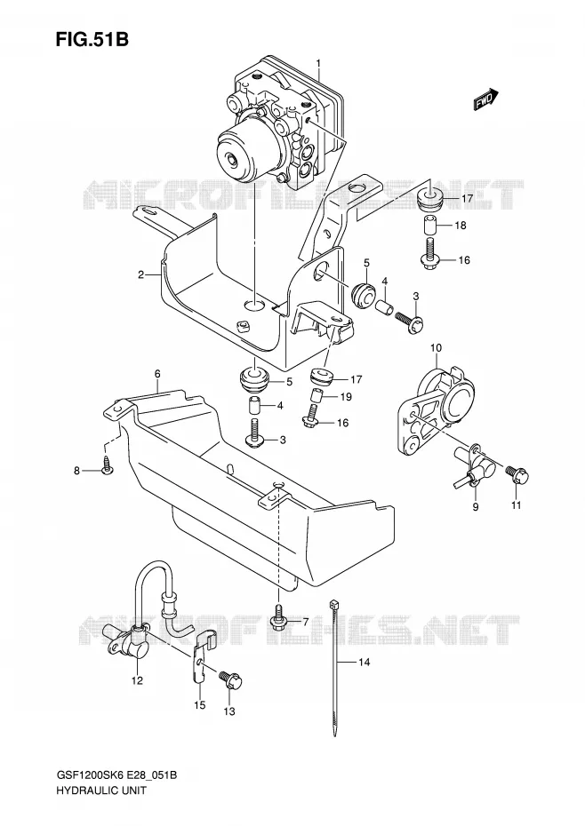 ABS SYSTEM (GSF1200SAK6) Suzuki MOTO 1200 BANDIT 2006  GSF1200SAK6(E28)