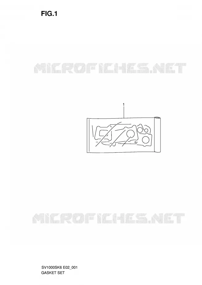 GASKET SET Suzuki MOTO 1000 SV 2007  SV1000U2K7(E2)