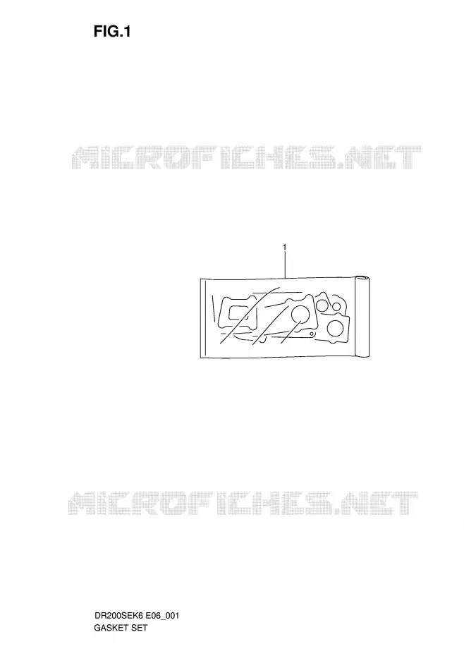GASKET SET Suzuki MOTO 200 DR 2009  DR200SEK9(E6)