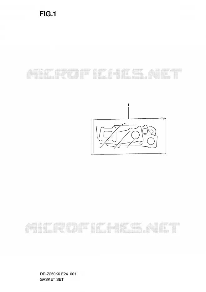 GASKET SET Suzuki MOTO 250 DR-Z 2007  DR-Z250K7(E24)