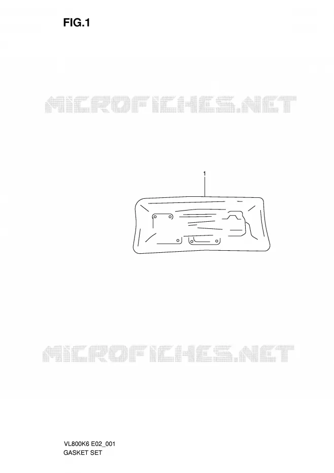 GASKET SET Suzuki MOTO 800 VOLUSIA 2007  VL800CK7(E2)