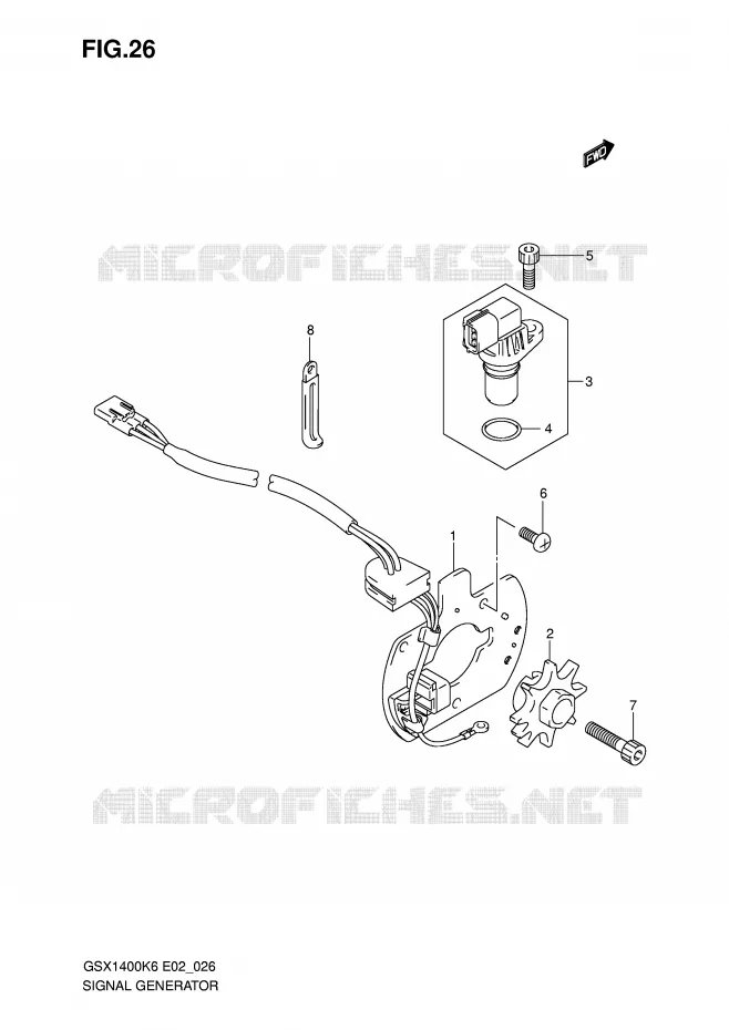GENERATOR SENSOR Suzuki MOTO 1400 GSX 2007  GSX1400K7(E2)
