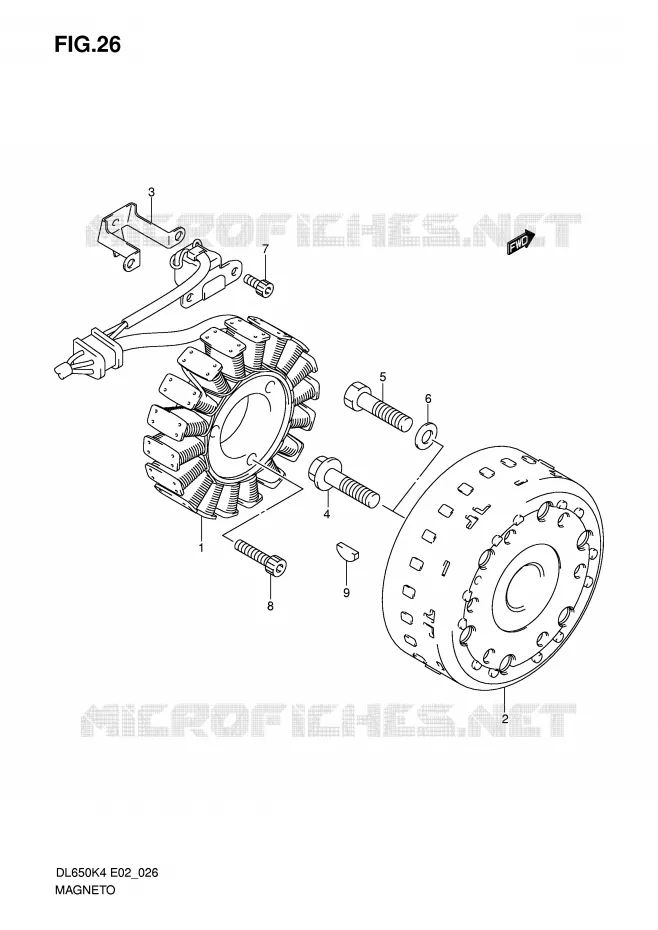 IGNITION Suzuki MOTO 650 V-STROM 2005  DL650U3K5(E2)