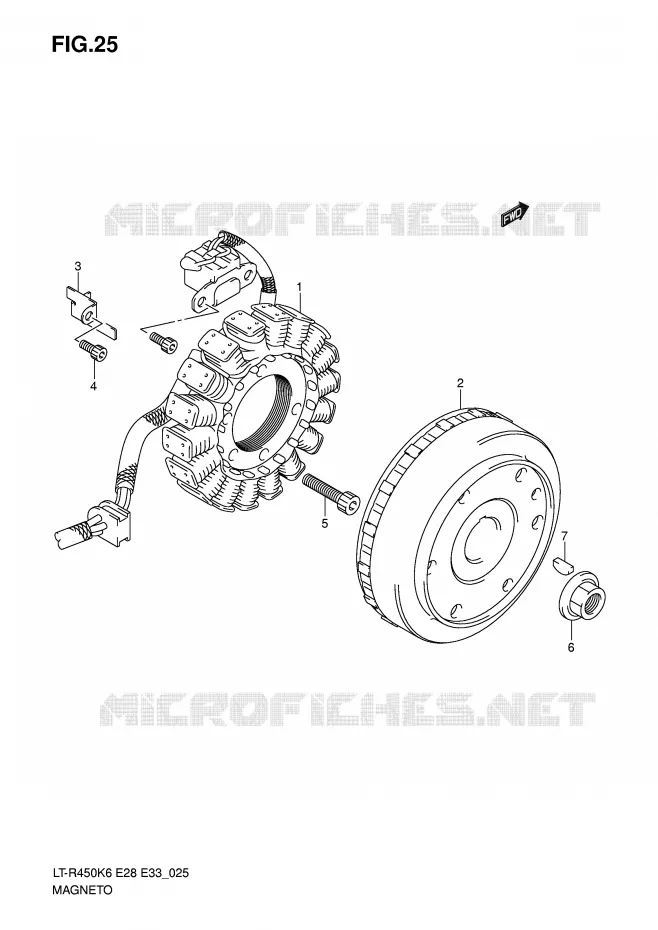IGNITION Suzuki QUAD 450 QUADRACER 2010  LT-R450L0(E28/E33)
