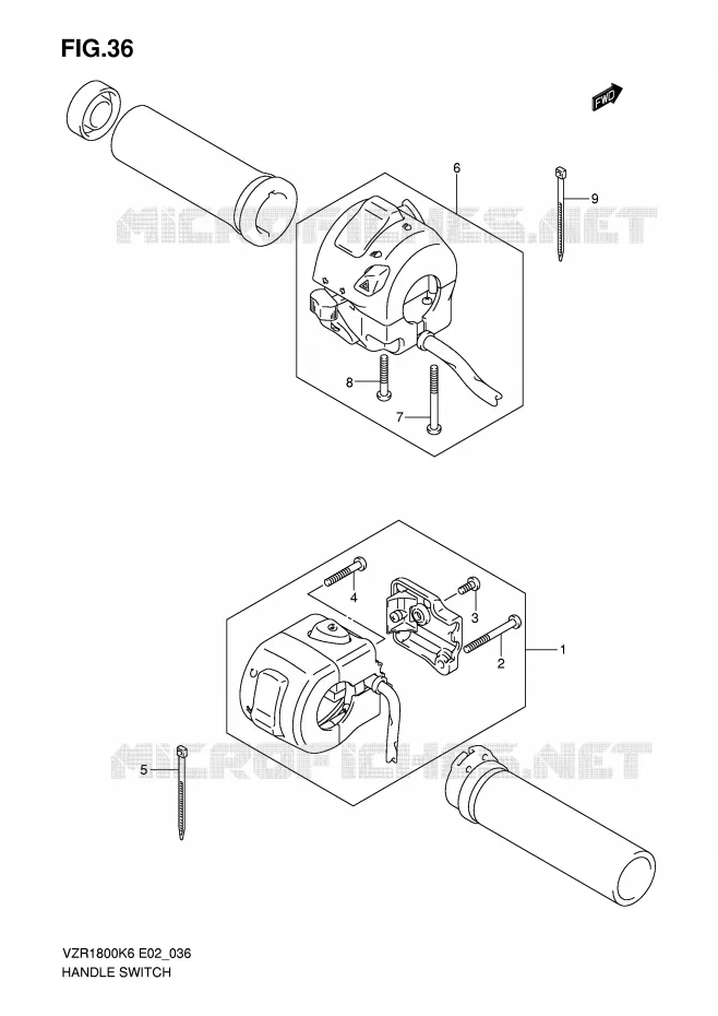 SWITCHES (SEE NOTE) Suzuki MOTO 1800 INTRUDER 2010  VZR1800L0(E2)
