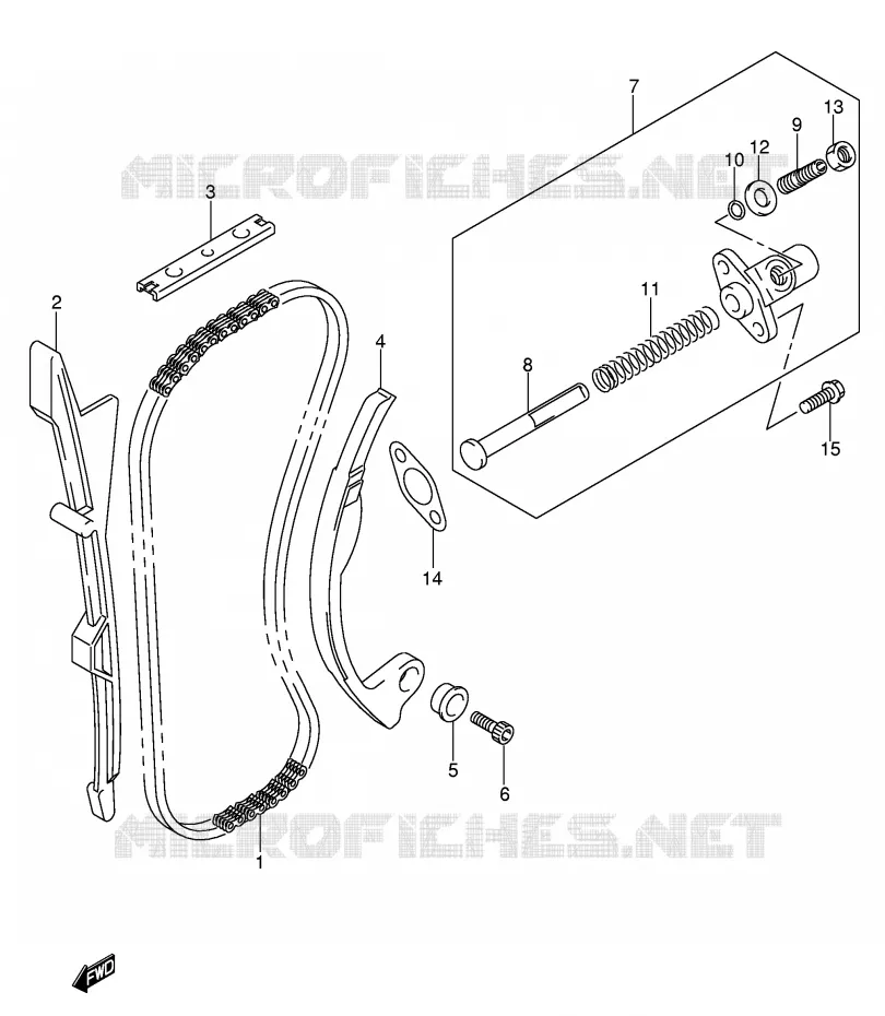 TIMING (MODEL K5/K6) Suzuki MOTO 450 RM-Z 2007  RM-Z450K7(E3/E28)