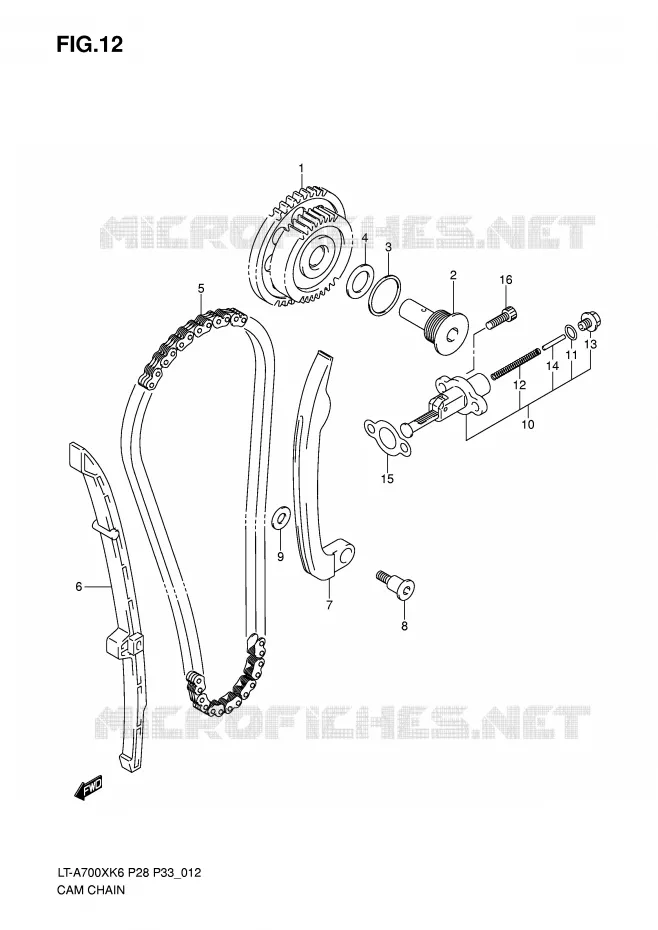 TIMING Suzuki QUAD 700 KINGQUAD 2007  LT-A700XK7(P28/P33)