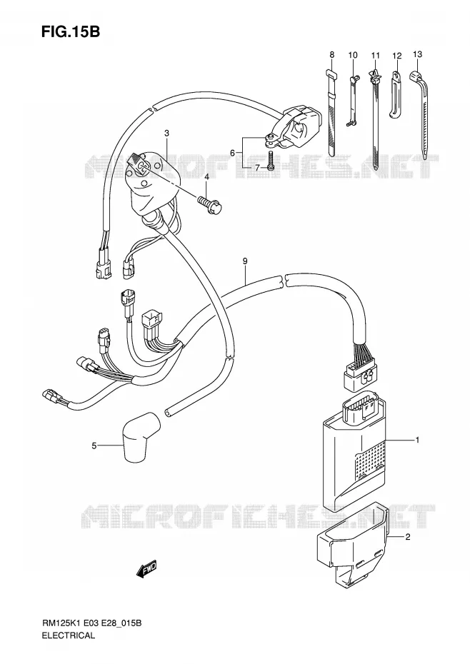 ELECTRICAL (MODEL K5/K6) Suzuki MOTO 125 RM 2003  RM125K3(E3/E28)
