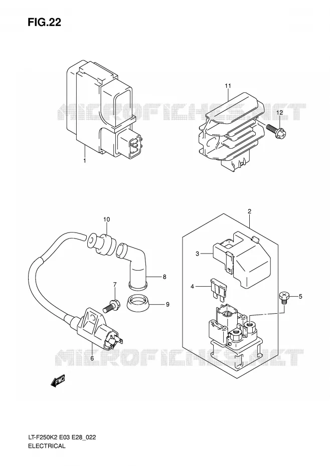 ELECTRICAL Suzuki QUAD 250 OZARK 2003  LT-F250K3(E3/E28)