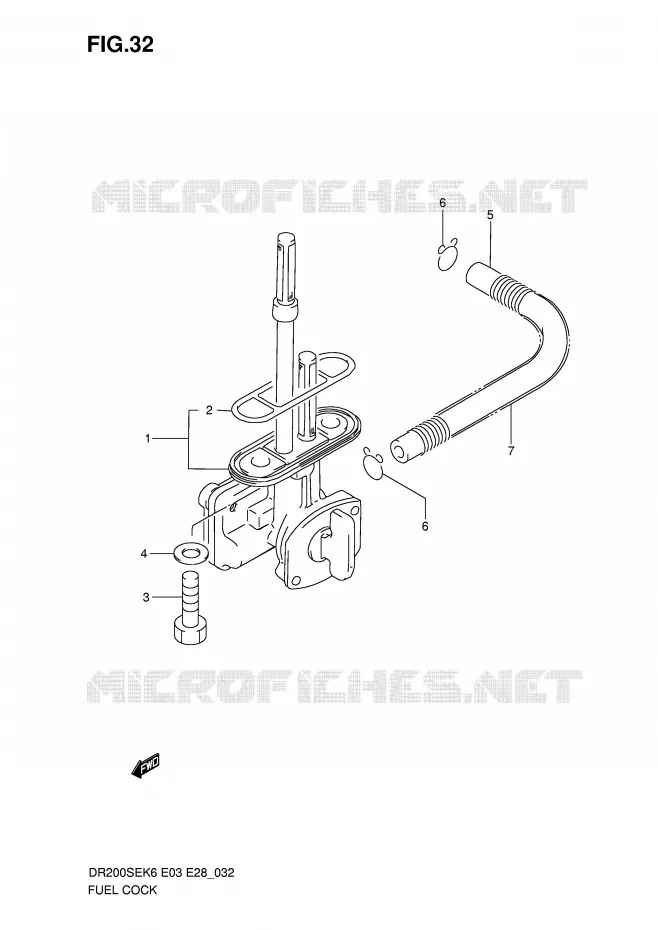 FUEL COCK Suzuki MOTO 200 DR 2010  DR200SEL0(E3/E28)