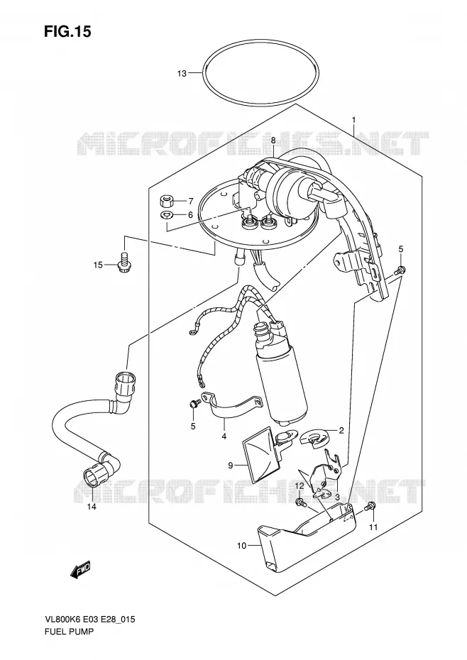 FUEL PUMP Suzuki MOTO 800 VOLUSIA 2007  VL800CK7(E3/E28)