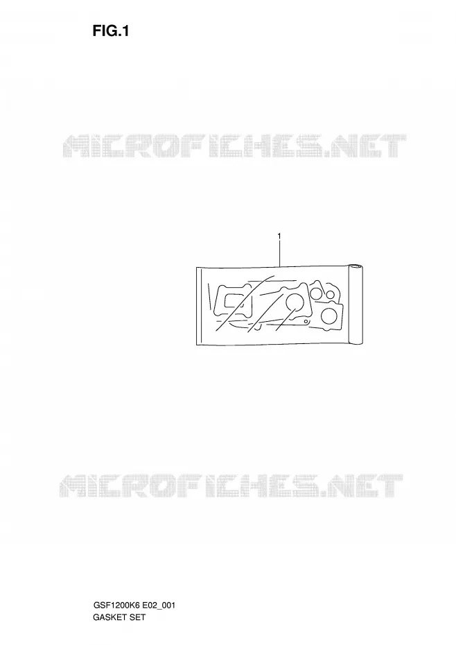 GASKET SET Suzuki MOTO 1200 BANDIT-S 2006  GSF1200SAK6(E2)