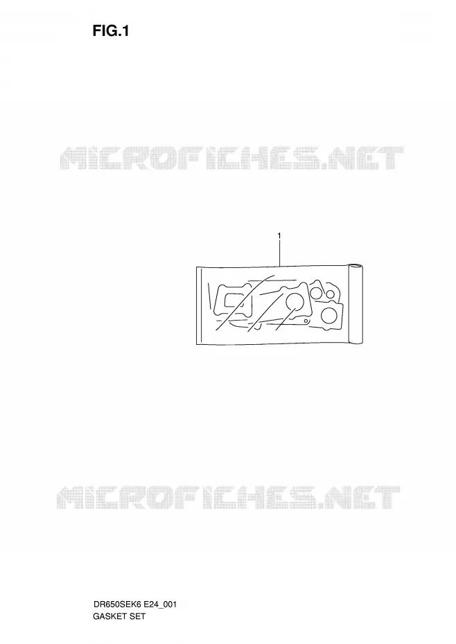 GASKET SET Suzuki MOTO 650 DR 2009  DR650SEK9(E24)