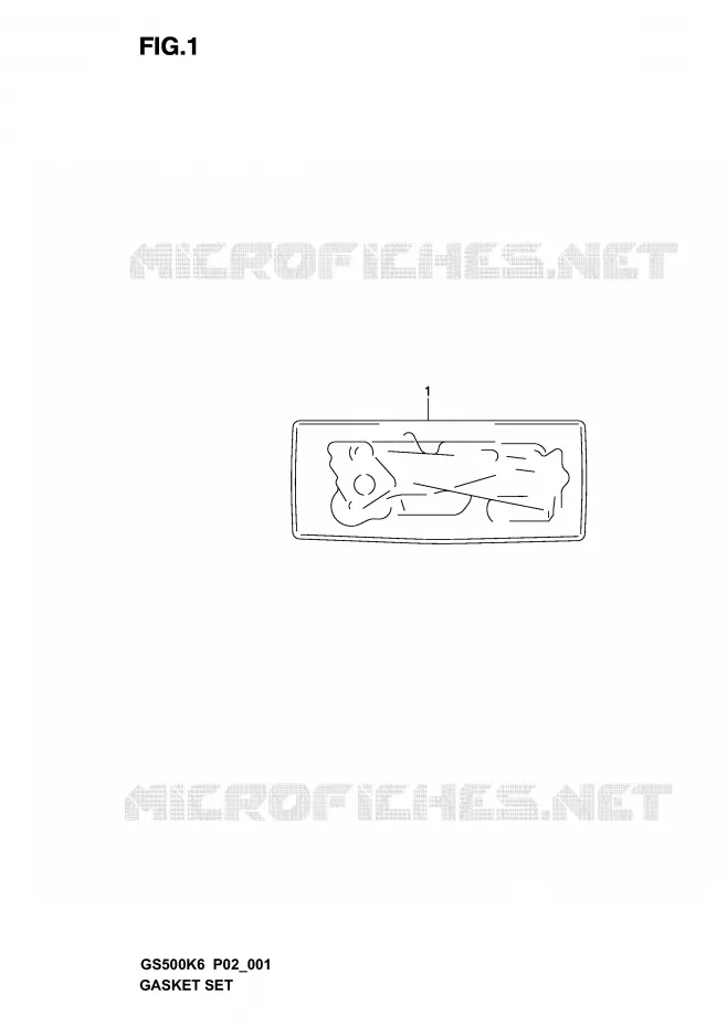 GASKET Suzuki MOTO 500 GS-E 2005  GS500K5(P19)