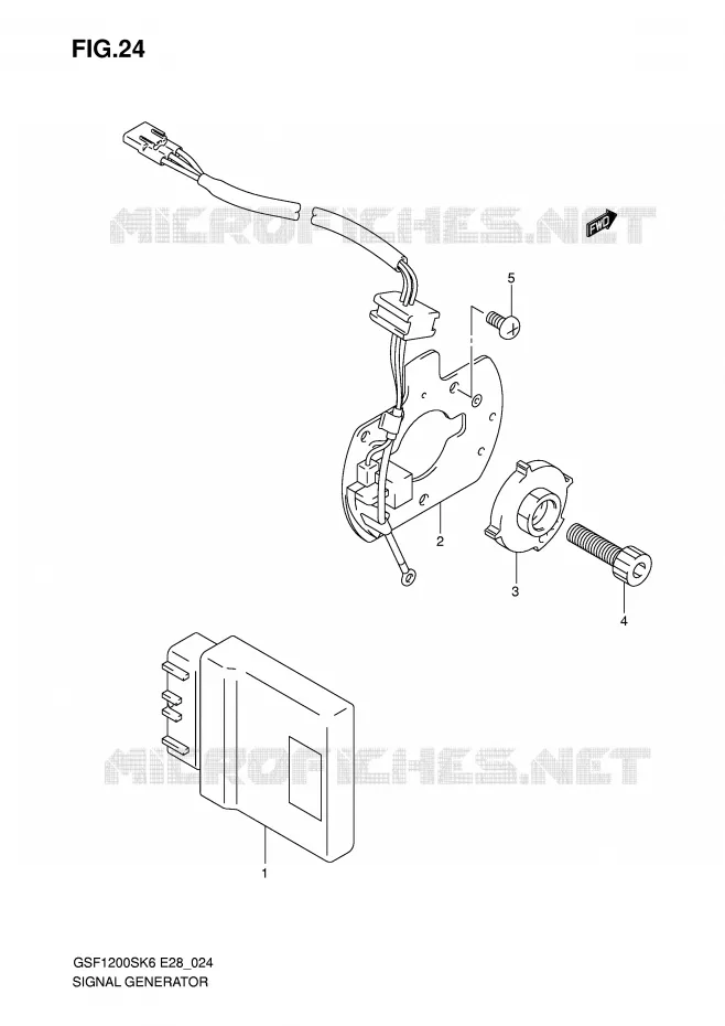 GENERATOR SENSOR Suzuki MOTO 1200 BANDIT 2006  GSF1200SAK6(E28)