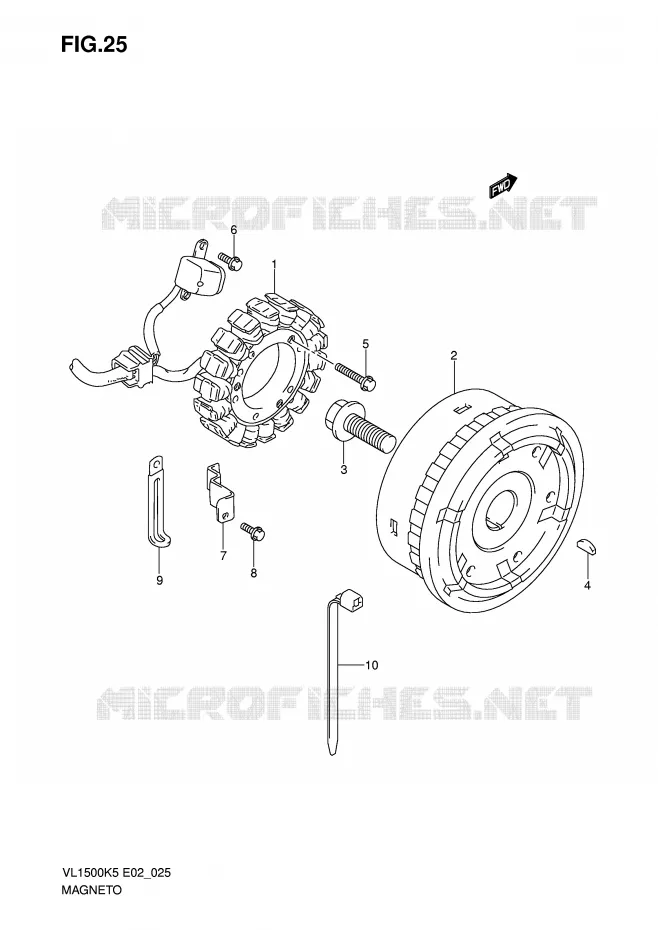 IGNITION Suzuki MOTO 1500 INTRUDER 2007  VL1500K7(E2)