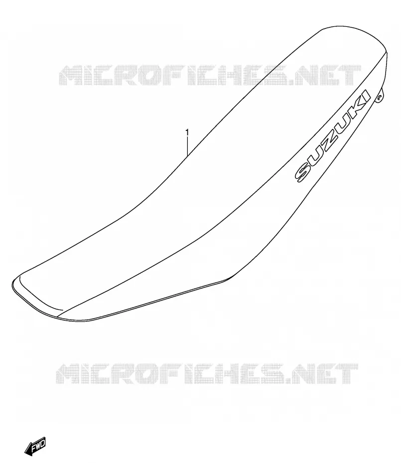 SEAT (MODEL K5/K6) Suzuki MOTO 450 RM-Z 2007  RM-Z450K7(E3/E28)