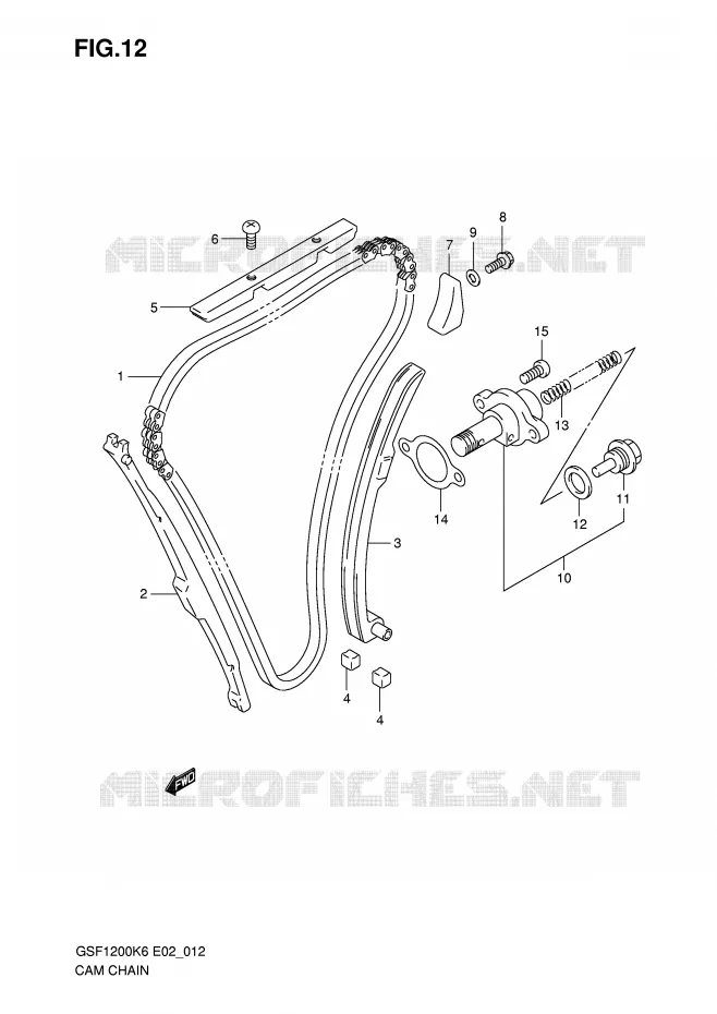 TIMING Suzuki MOTO 1200 BANDIT 2006  GSF1200AK6(E2)