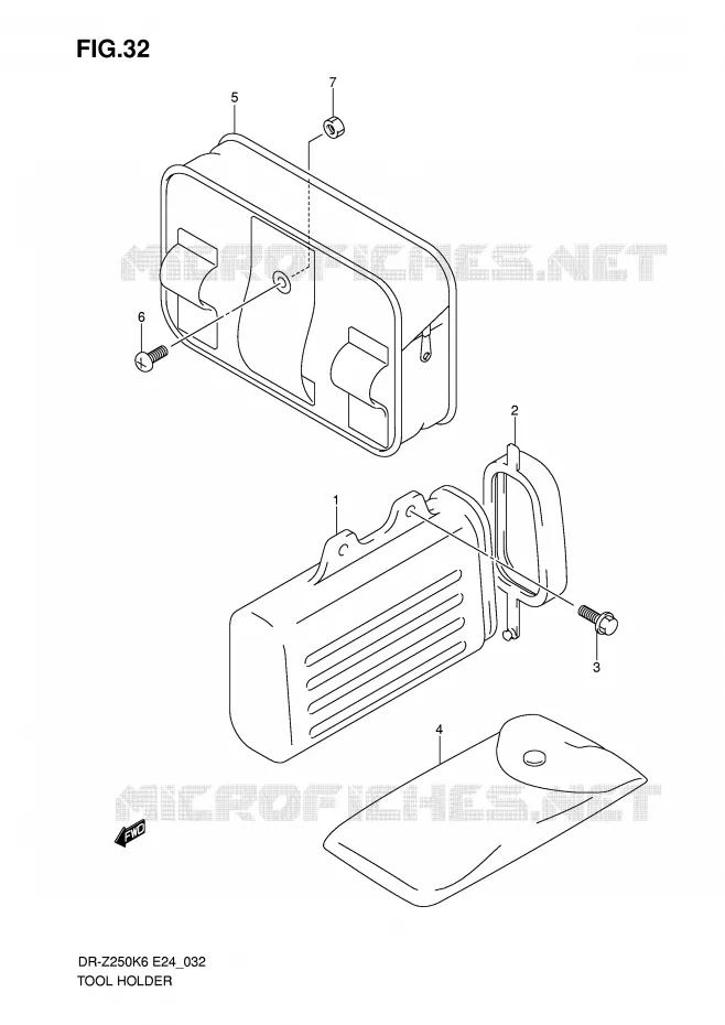 TOOL BOX Suzuki MOTO 400 DR-Z 2009  DR-Z250K9(E24)
