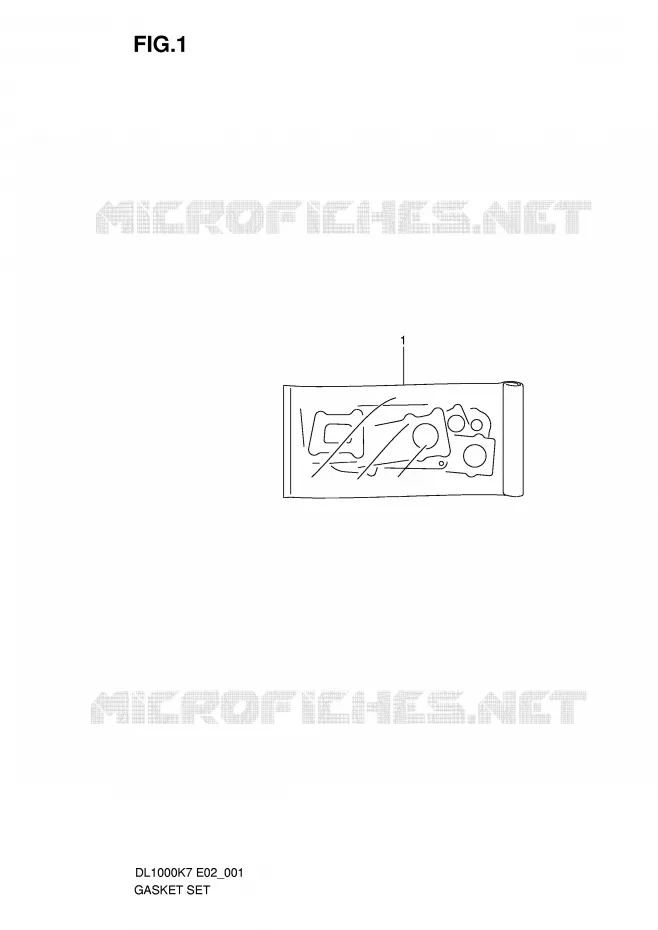 GASKET SET Suzuki MOTO 1000 V-STROM 2010  DL1000L0(P37)