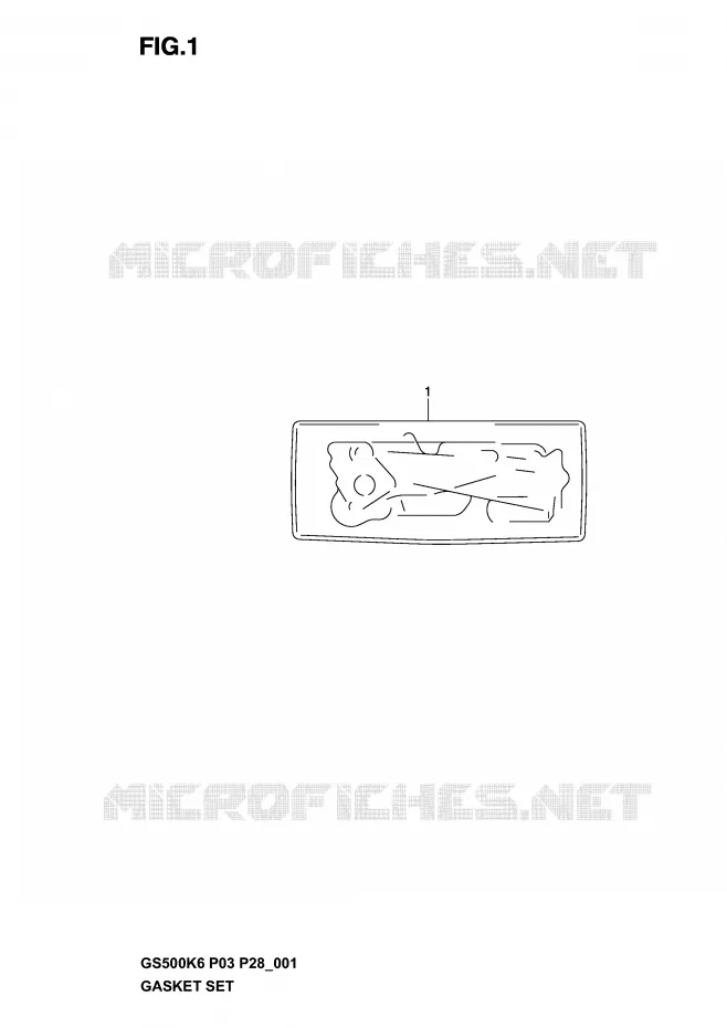 GASKET Suzuki MOTO 500 GS-F 2004  GS500FK4(P3)