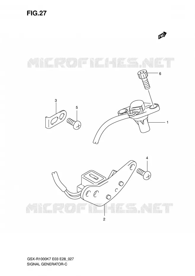 GENERATOR SENSOR Suzuki MOTO 1000 GSX-R 2007  GSX-R1000 K7 (E33)