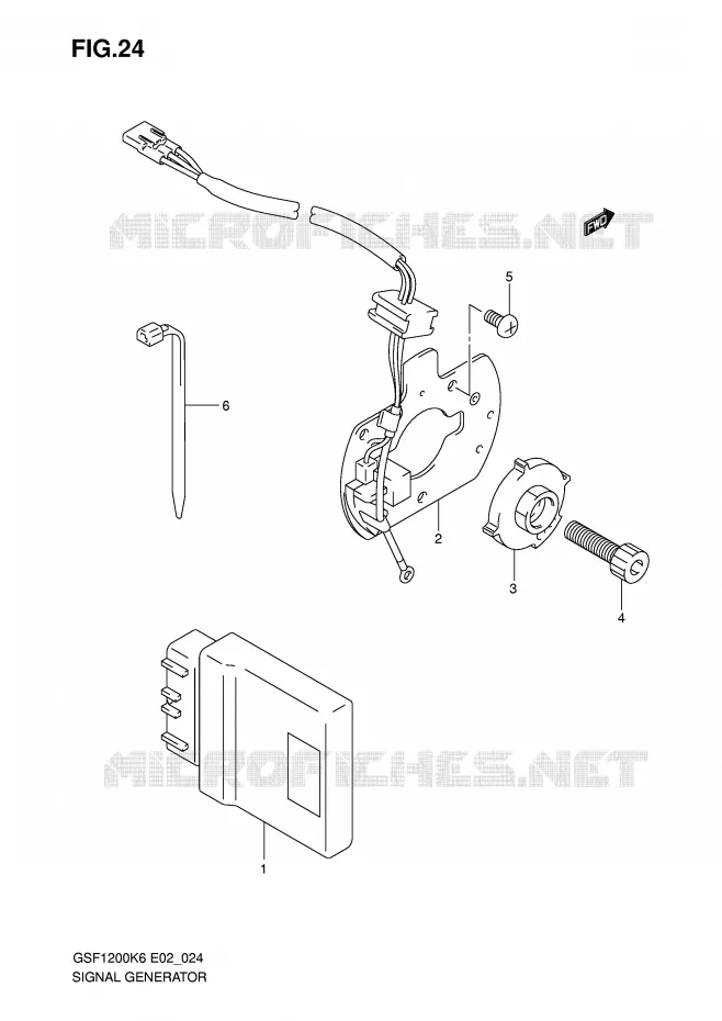 GENERATOR SENSOR Suzuki MOTO 1200 BANDIT 2006  GSF1200K6(E2)
