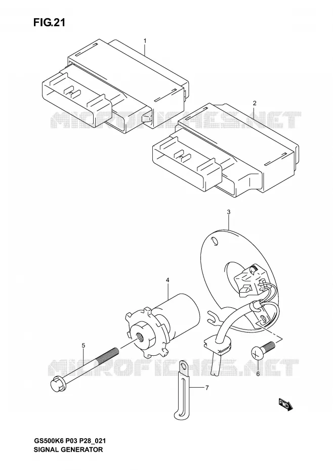 GENERATOR SENSOR Suzuki MOTO 500 GS-F 2004  GS500FK4(P3)