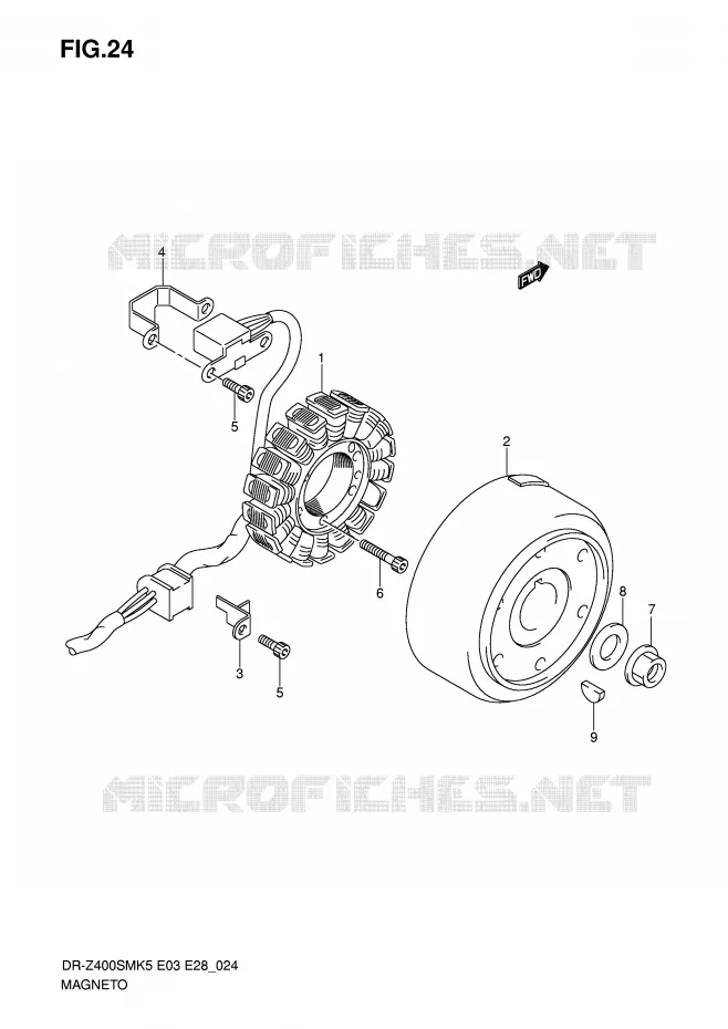 IGNITION Suzuki MOTO 400 DR-Z 2006  DR-Z400SMK6(E3/E28)