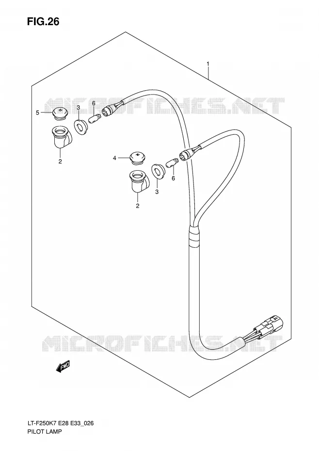 PILOT LAMPS Suzuki QUAD 250 OZARK 2007  LT-F250K7(E28/E33)