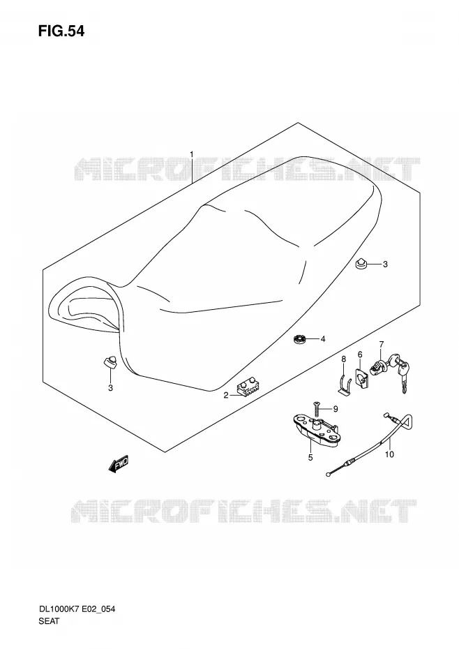 SEAT Suzuki MOTO 1000 V-STROM 2010  DL1000L0(P37)