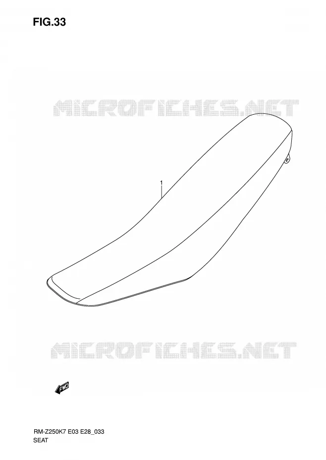 SEAT Suzuki MOTO 250 RM-Z 2007  RM-Z250K7(E3/E28)