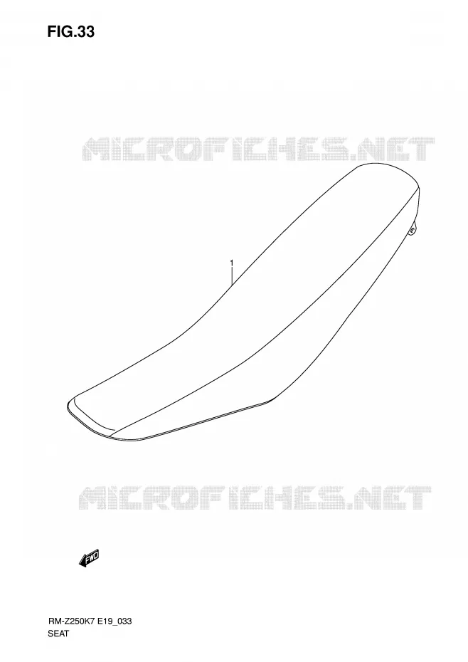 SEAT Suzuki MOTO 250 RM-Z 2009  RM-Z250K9(E19)