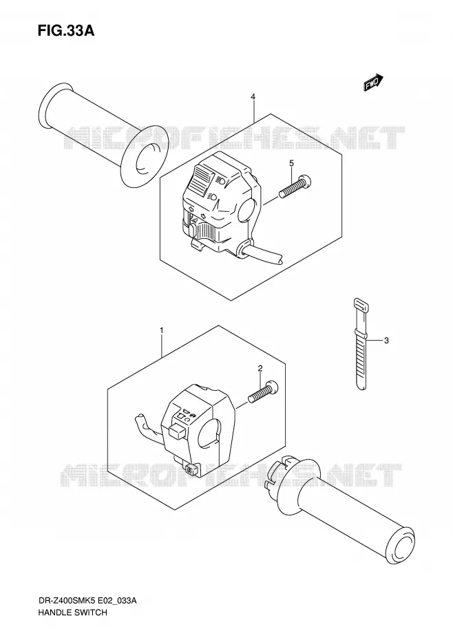 SWITCHES (MODEL K7/K8/K9) Suzuki MOTO 400 DR-Z 2009  DR-Z400SMK9(E2)