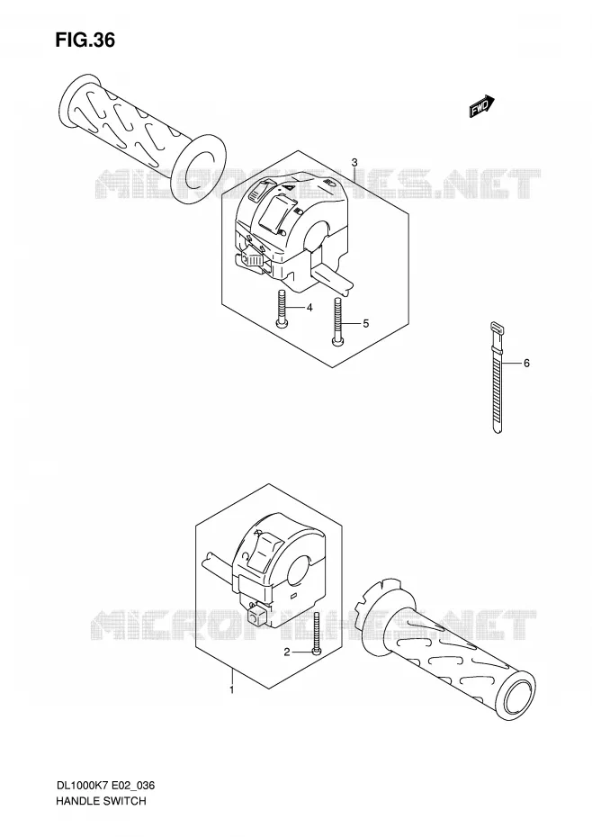 SWITCHES Suzuki MOTO 1000 V-STROM 2010  DL1000L0(P37)
