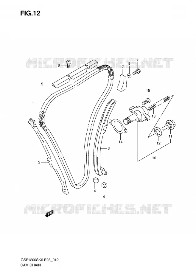 TIMING Suzuki MOTO 1200 BANDIT 2006  GSF1200SK6(E28)