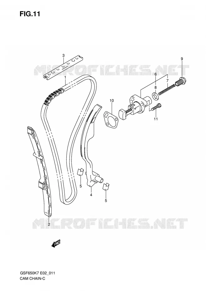 TIMING Suzuki MOTO 650 BANDIT 2007  GSF650SUK7(E19)