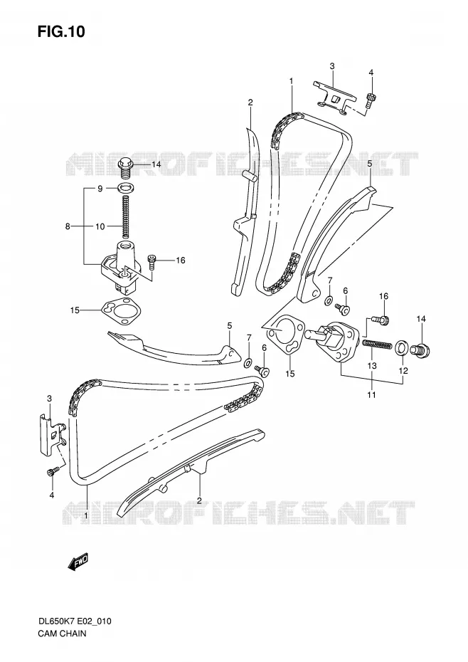 TIMING Suzuki MOTO 650 V-STROM 2008  DL650U3K8(E2)