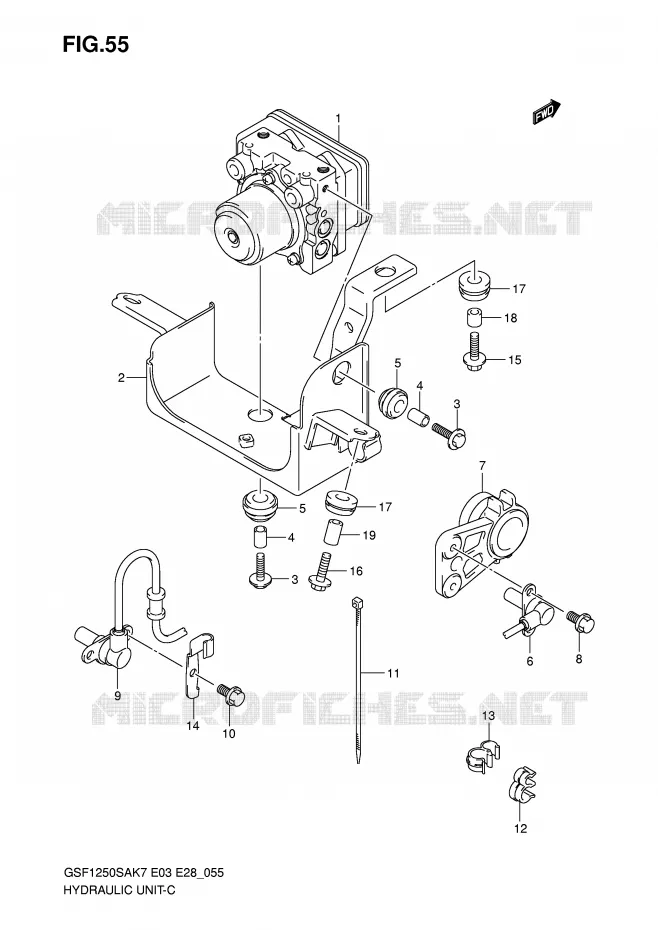 ABS SYSTEM (GSF1250SAK7/SAK8/SAK9) Suzuki MOTO 1250 BANDIT-S 2009  GSF1250SAK9(E3/E28)