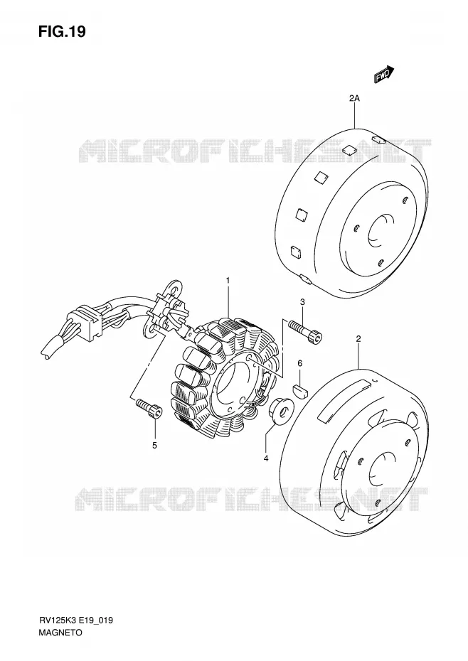 IGNITION Suzuki MOTO 125 VAN-VAN 2003  RV125K3(E19)