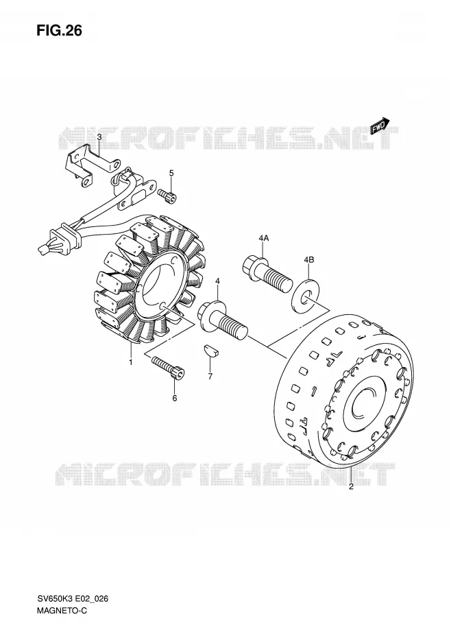 IGNITION Suzuki MOTO 650 SV 2006  SV650K6(E2)