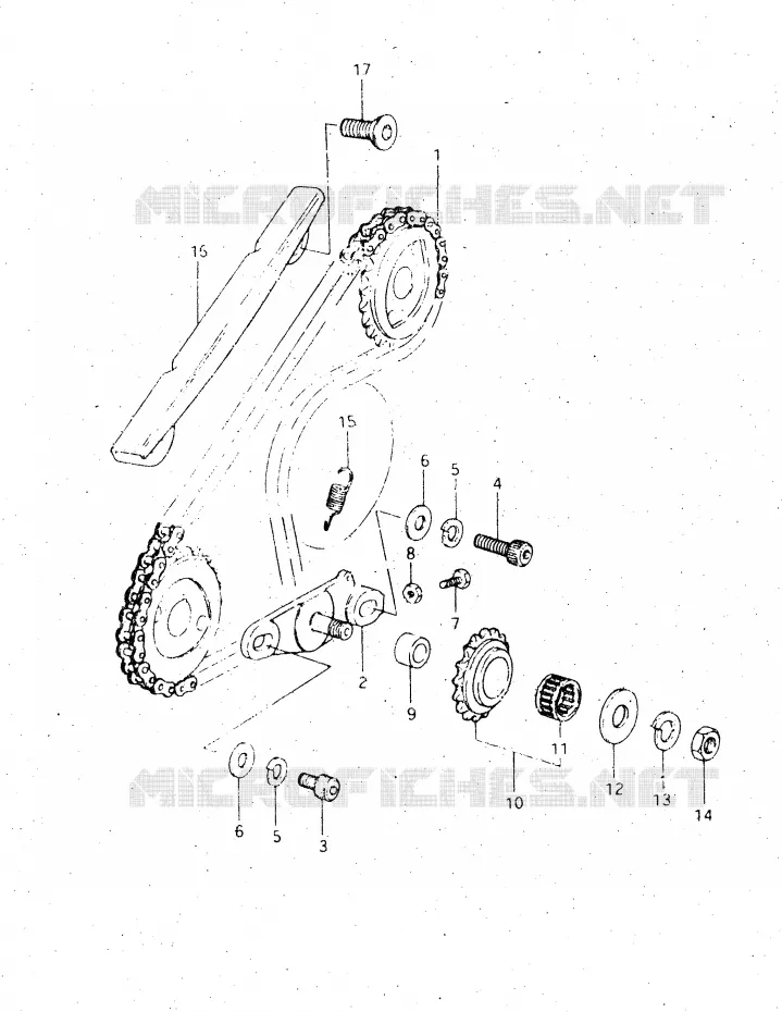BALANCER CHAIN Suzuki MOTO 500 DR 1983  DR500SD(E1)