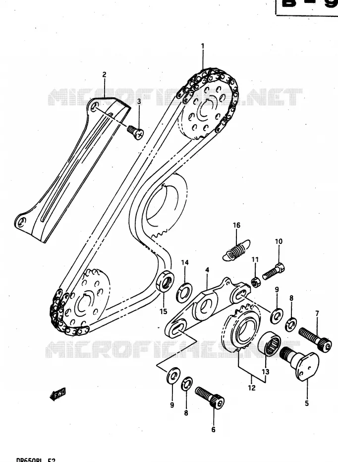 BALANCER CHAIN Suzuki MOTO 650 DR 1990  DR650RUL(L)