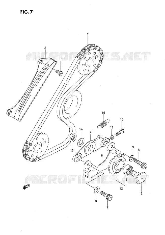 BALANCER CHAIN Suzuki MOTO 650 DR 1992  DR650RN(E4)