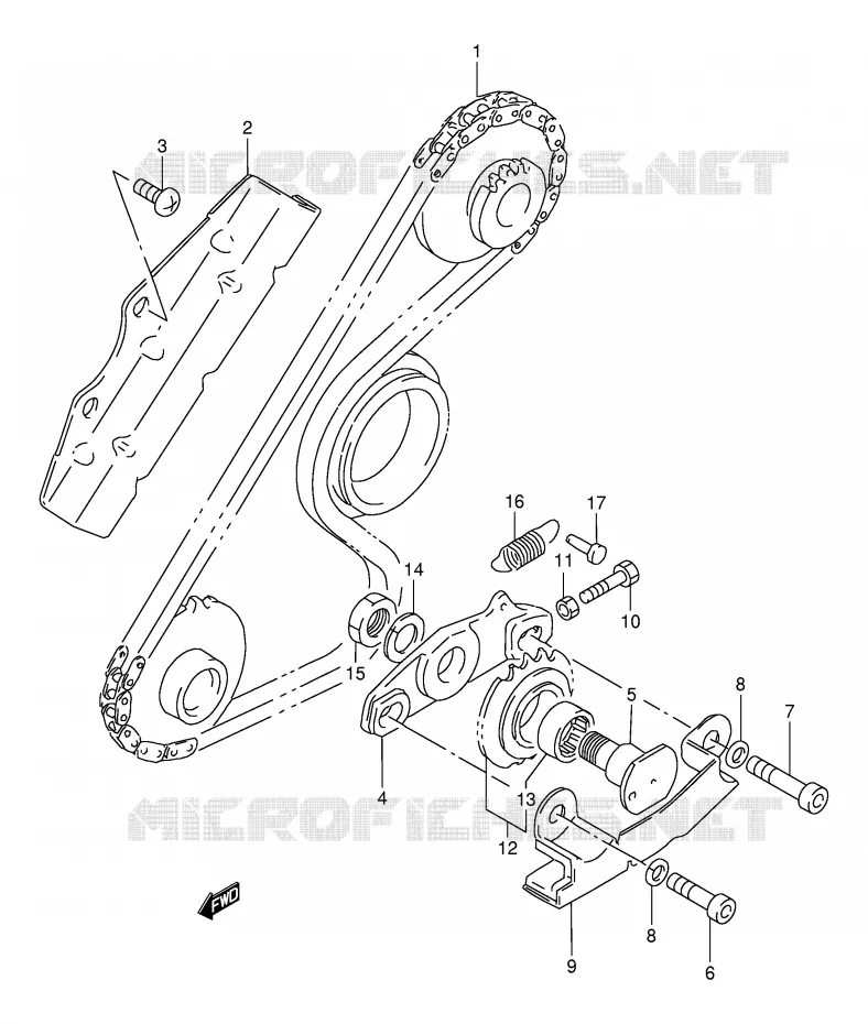 BALANCER CHAIN Suzuki MOTO 800 DR 1997  DR800SUV