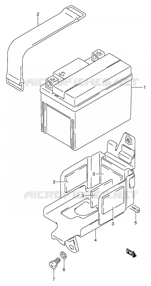 BATTERY (MODEL M) Suzuki SCOOTER 80 FB 1991  FB80M(E1)