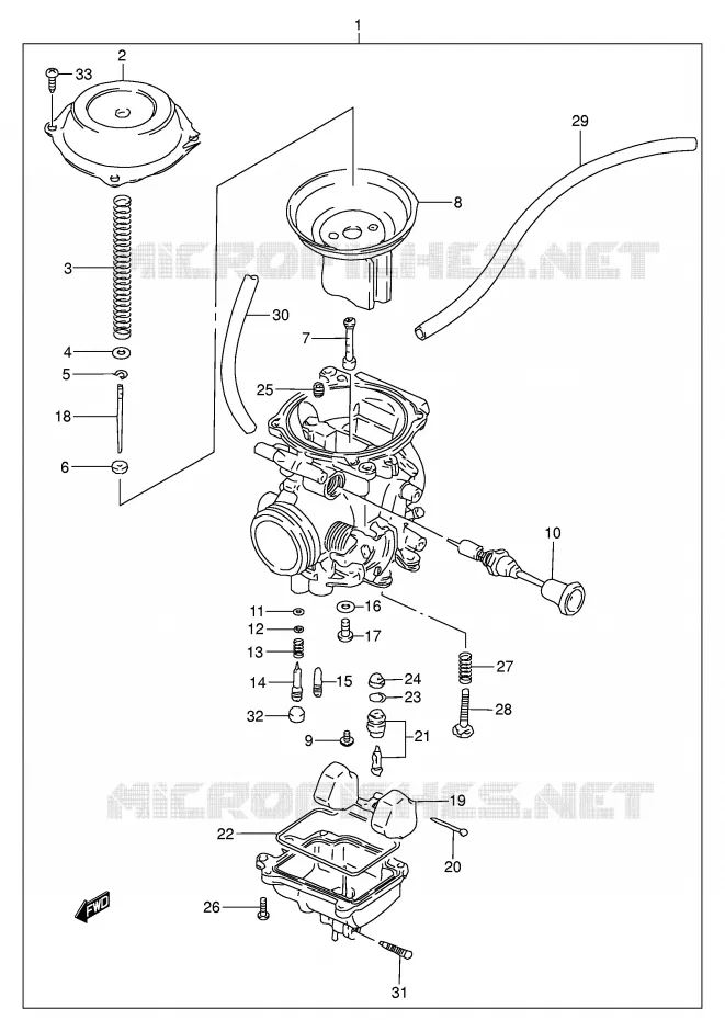 CARBURETOR Suzuki MOTO 200 DR 2003  DR200SEK3(E3/E28)