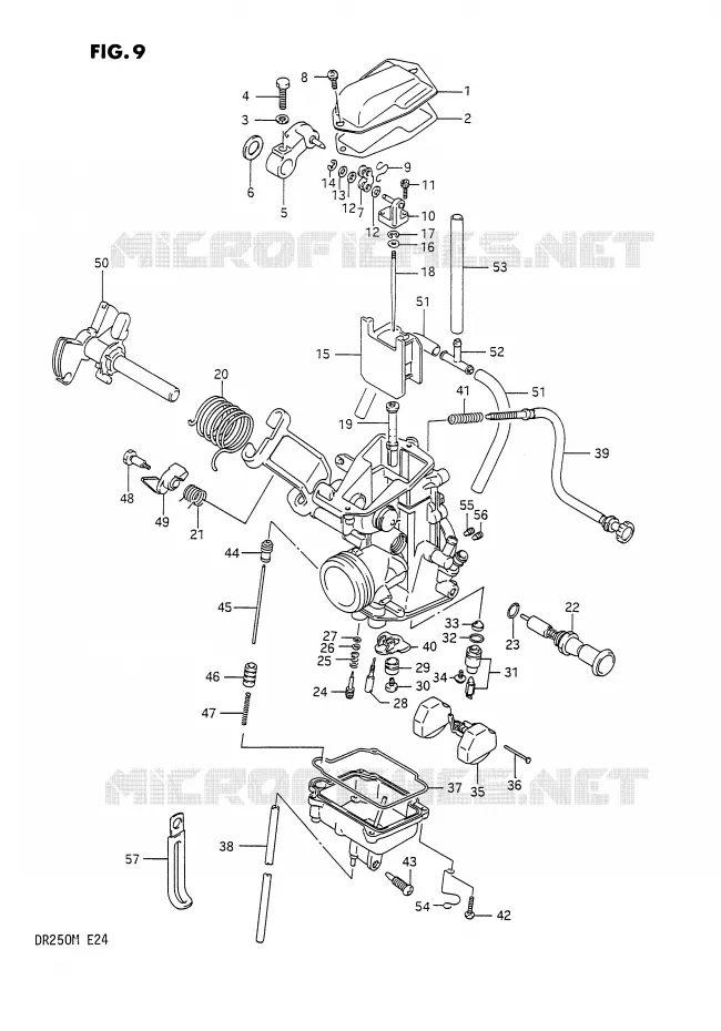 CARBURETOR Suzuki MOTO 250 DR 1990  DR250L(E24)