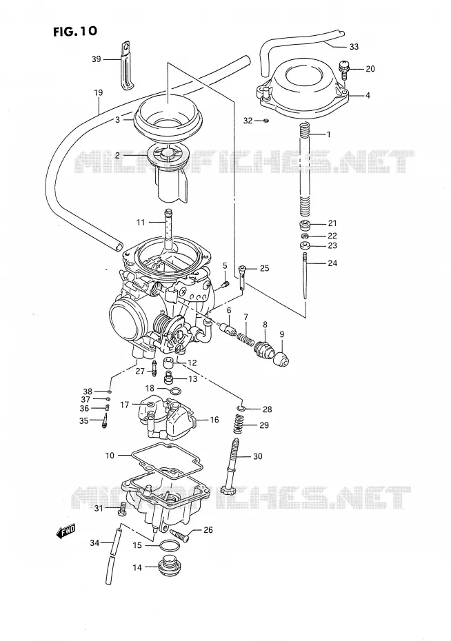 CARBURETOR Suzuki MOTO 650 DR 1994  DR650RR(E4)